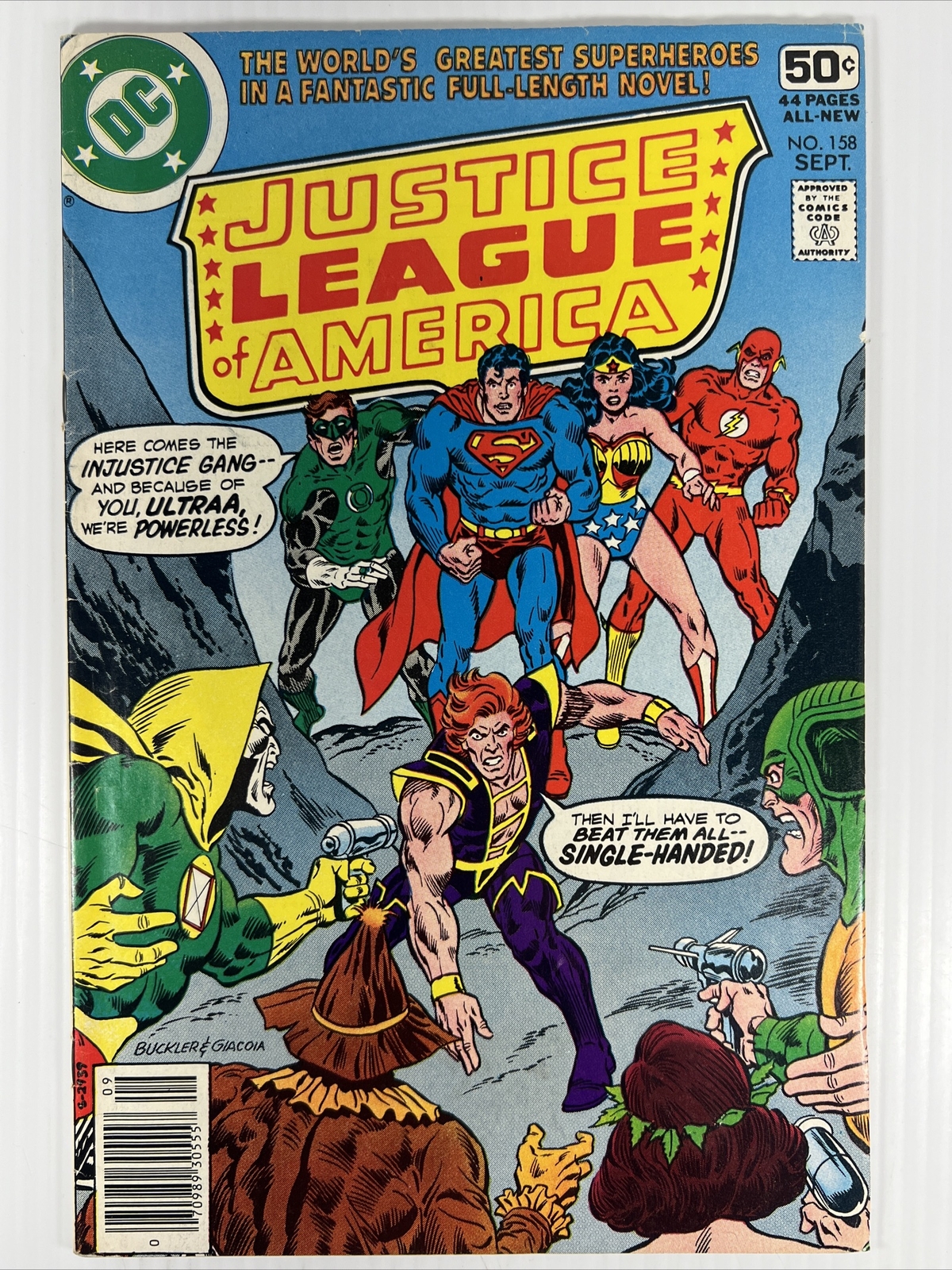 Justice League of America #158 Vol. 1 DC Comics 1978 Bronze Batman/Superman VF!