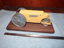 Vintage Hubley Kiddie Toy Diesel #490 Yellow Steam Dirt Roller Lancaster PA USA