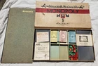 Monopoly No. 9 Vintage Board Game Parker Brothers White Box Parts Lot 1954