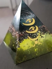 Orgonite pyramid EMF Protection Blocker Shield TB Tower Buster Genuine Quartz