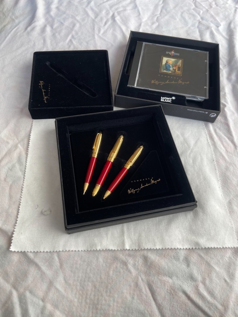 Montblanc Mozart Solitaire Coral Set of 3, (114 FP, 116 BP, 117 MP