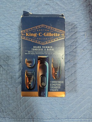 NEW King C. Gillette Cordless Beard Trimmer for Men, Kit includes 1 Trimmer,