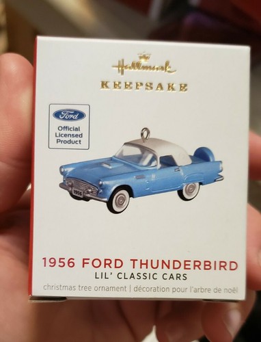2021 Hallmark Ornament 1956 Ford Thunderbird 4th in Lil' Classic Cars Series NIB