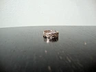 VINTAGE 1970-80s WEAVED SILVER BAND STERLING SILVER 925 SZ 8
