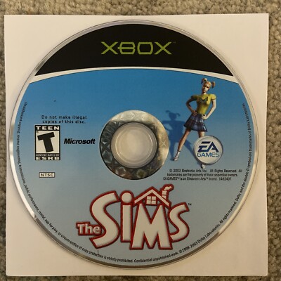 Sims 1 Mod Disc 🔥 Sims 1 Black Label (OG Xbox, 2003) Mint Disc Only! See Description ...