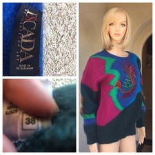 Vintage Escada Margaretha Ley Multicolor Sweater Size 38