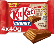 KitKat Chunky Milk Chocolate Bar Multipack 4 x 40 g