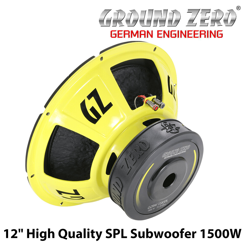 Ground Zero GZRW 12XSPL 12" Car Subwoofer Bass Woofer Dual 2 Ohm