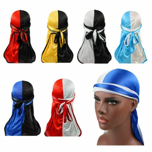 Seiden-Bandana-Turban Für Männer Und Frauen Perücke Mütze Schal R - Imagen 2 de 19