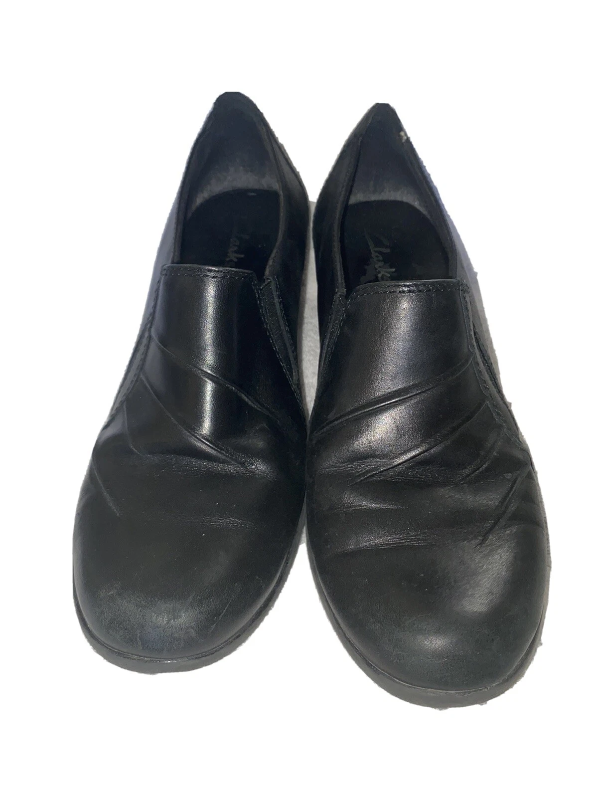 Scarpe slip on Clarks Artisan donna taglia 6 B pelle nera