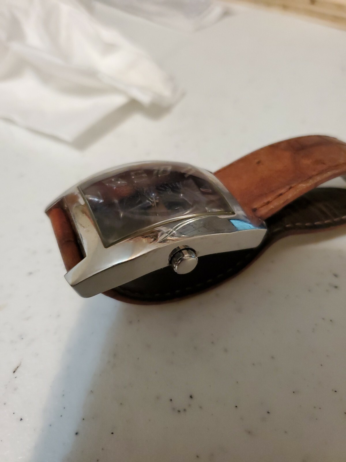 Guess Multi-function Watch 50M Rectangle Face Sil… - image 5