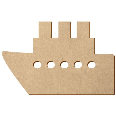 MDF Dampfer - Deko Basteln 5-50 cm