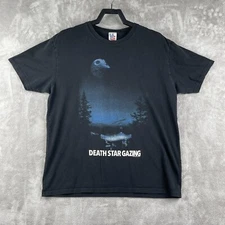 Death Star Gazing 2015 Lucasfilm Junk Food Star Wars Tee Shirt Black Size XL