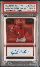 2023 JORDAN  WALKER Three & Two Day One Prospect Auto  3/3 Auto!  PSA/DNA 10