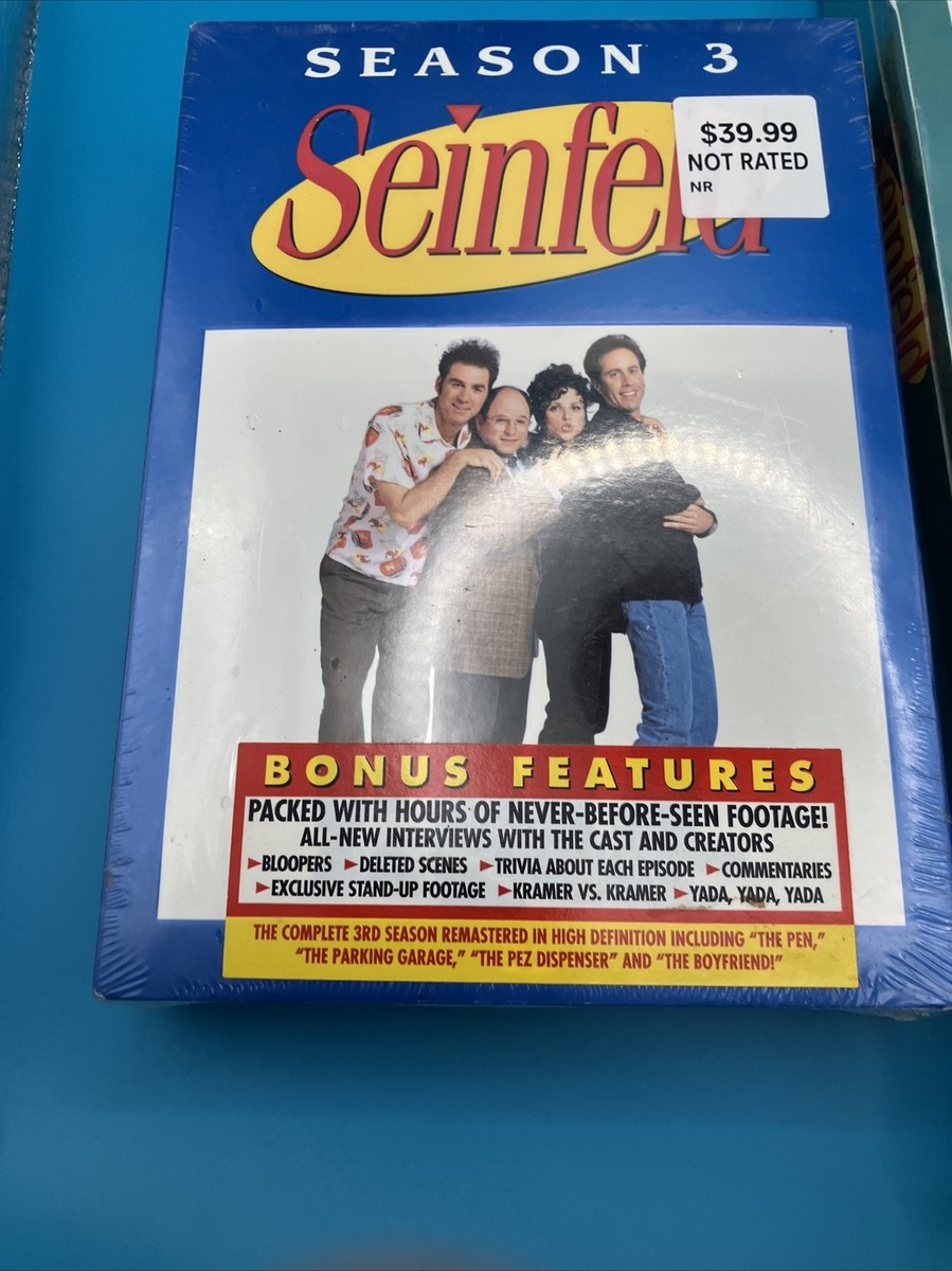 Seinfeld Season 3-4 Complete Comedy TV Series Box Set DVD Sony
