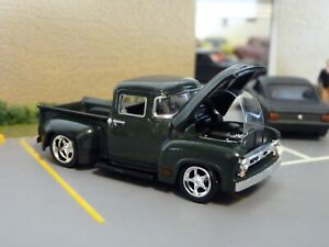 NICE! Blue M2 MACHINES 1956 56 FORD F-100 PICKUP TRUCK FOOSE OVERLORD