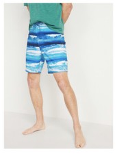 NWT Old Navy Men  s Patterned Built-In Flex Board Shorts 32W 8  -Inseam  34.99