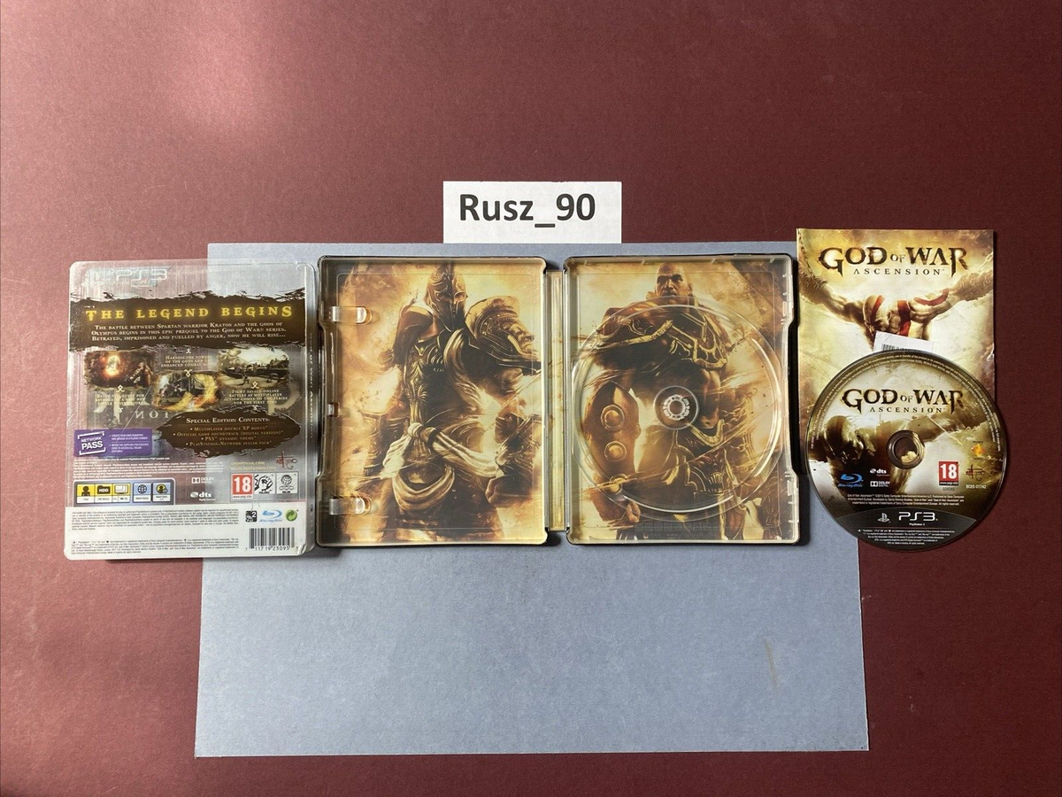 God Of War Ascension – Édition Spéciale Steelbook – PS3, Complet, PEGI 18, Bon état