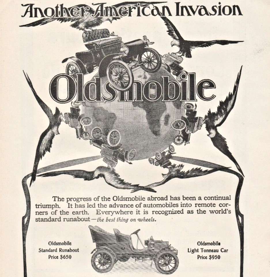 1904 Oldsmobile Olds Motor Works Detroit USA Pre WWI Historic Full-page Print Ad - Image 4 of 4