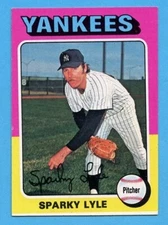 1975 TOPPS # 485 SPARKY LYLE NEW YORK YANKEES NM FREE SHIPPING