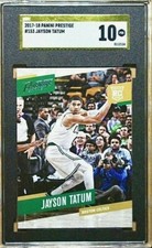 2017 POP 3 TATUM RC ROOKIE PANINI PRESTIGE #153 GOLD LABEL 10 SGC PRISTINE!!