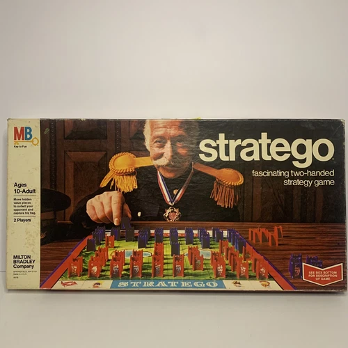 Vintage Stratego Board Game 1977 Edition by Milton Bradley Complete