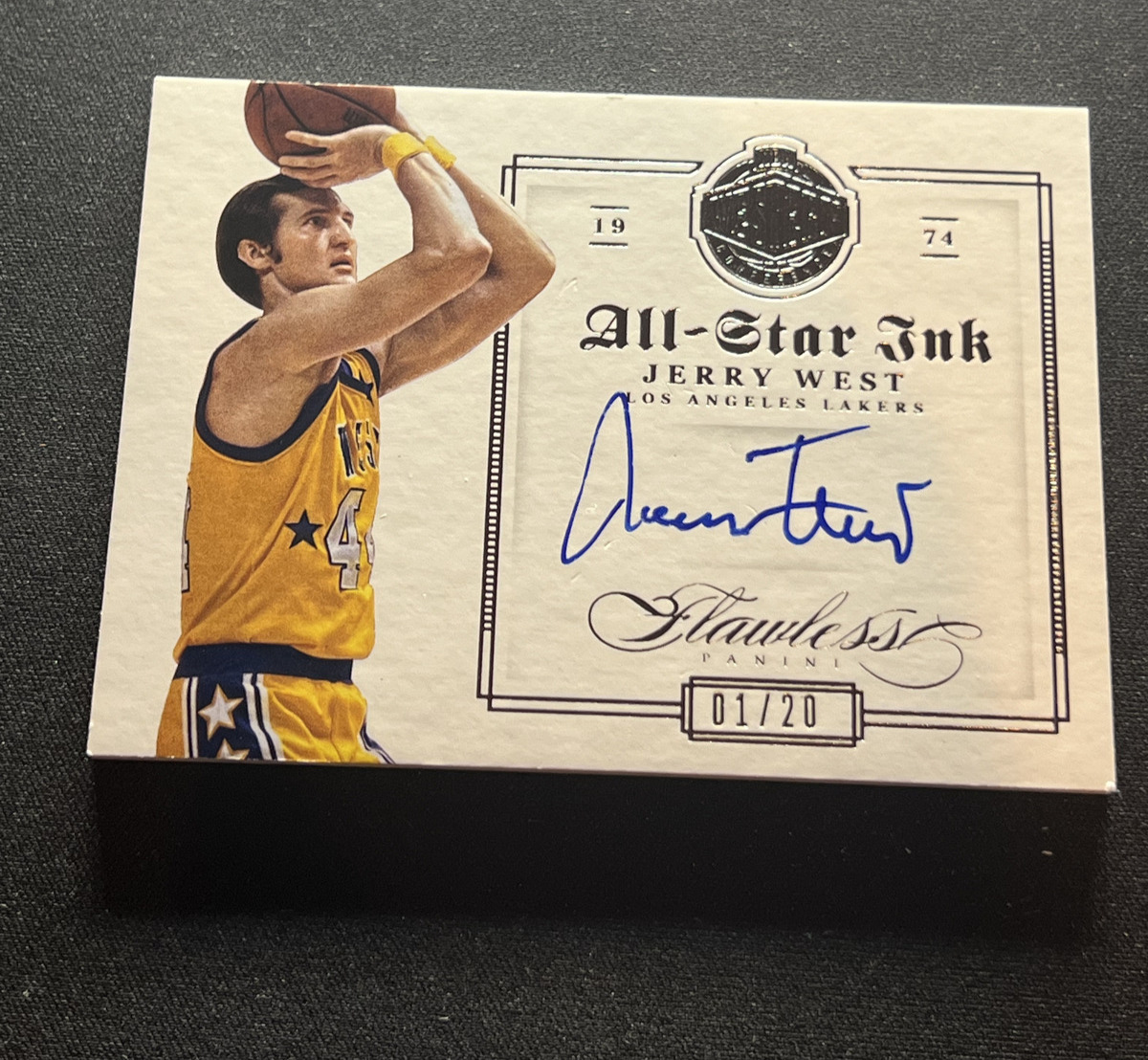 2012-13 Panini Flawless Jerry West All-Star Ink Auto Autograph #1