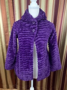 purple fur sweater