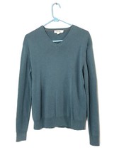 Calvin Klein Men's Long Sleeve V-Neck Sweater- Blue Sz. Medium. Lightweight.