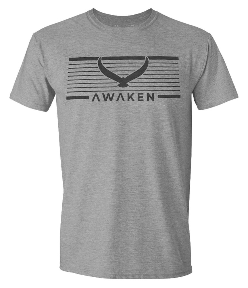 Under Armour Youth Boys Awaken Eagle Gray Athletic T-Shirt 1360776
