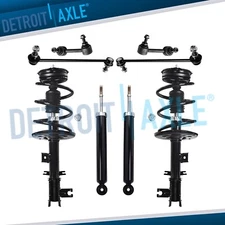 FWD Front Struts w/Spring Rear Shocks Sway Bars Kit for 2009-2014 Nissan Murano