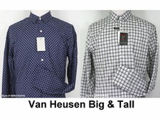 Van Heusen Shirt stain shield Long Sleeve Big Tall