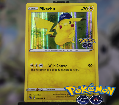 pokemon go pikachu card price Pikachu Holo 028/078 Pokemon Go Holo Rare Pokemon Card Near Mint NM
