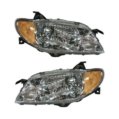 For Mazda Protege 2001-2003 Headlights Driver And Passenger Side | Pair Halogen
