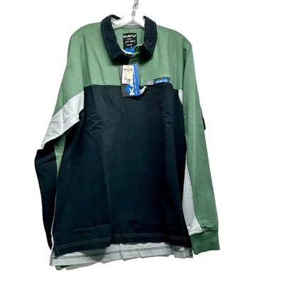 Kavu Men's Large Emerald City Cotton Field Throwshirt NEW (G1)