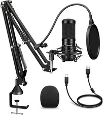 aokeo USB Mikrofon, 192kHZ / 24bit Podcast-Mi...