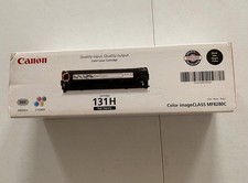 Genuine OEM Canon 131H Black 6273B001 AA High C. Toner Cartridge Made in Japan