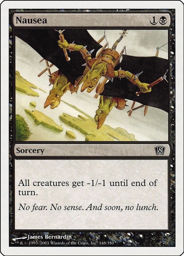 Nausea - 8th Edition 8ED - 148 - LP - MTG