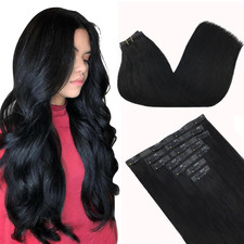 Clip in Hair Extensions Real Human Hair, Remy Human Hair Extensions Clip Ins for