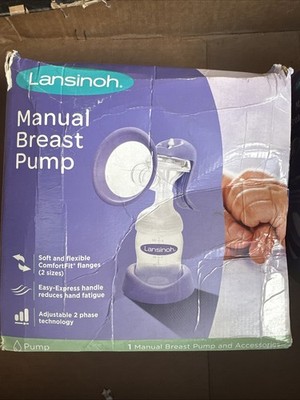 Lansinoh Manual Breast Pump for Breastfeeding New  