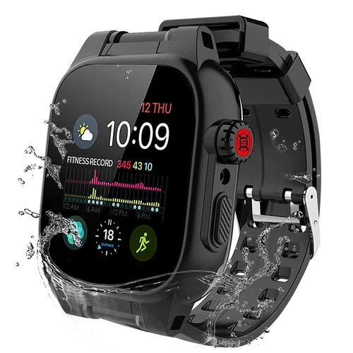 Case For Apple Watch Series 7 8 9 45mm Waterproof Shockproof Cover W/ Band Strap