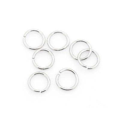 304 offene Biegeringe Edelstahl silber rund 1,2 x 12 mm 30 Stück