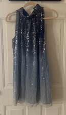 NWT Alice + Olivia Small 100% Silk Sequin Ombre Dress (orig. $484):