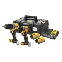 Dewalt Akku-Kombopack DCK2050E2T-QW - 2Tlg. - 18V - 2X 1,7Ah Akku - Tstak‑Box