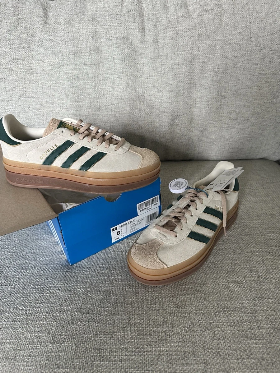 adidas gazelle silver green womens adidas Shoe Palace Exclusive Gazelle Mens Lifestyle Shoes Ivory Bold Blue  IF4599 main image 1