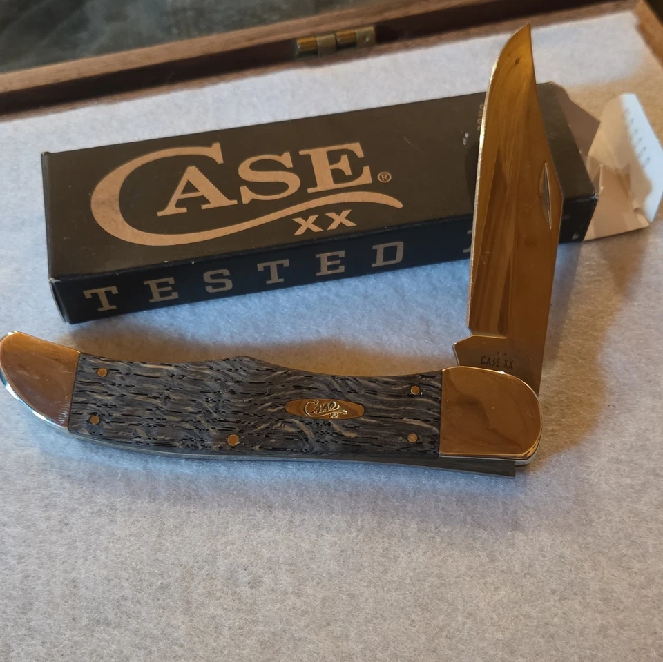 Case XX 14008 Folding Hunter Black Curly Oak - Image 1 of 4