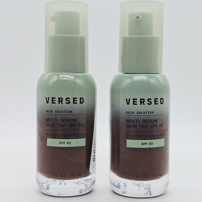 Lot Of 2 Versed Skin Solution Multi-Serum Skin Tint SPF 40 Shade 14C Exp 11/26