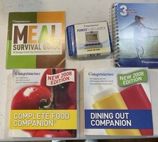 Weight Watchers 2008 Complete Food Dining Out Companion Meal Guide 5 Piece Set