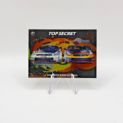 Tarmac Cards Top Secret Capsule - R35 T Spec & R35 Gold M24 Colour Splash Card