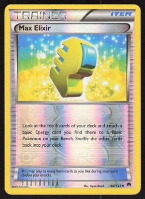 Max Elixir 102/122 Uncommon BREAKpoint Pokemon Reverse Holo Lightly Played